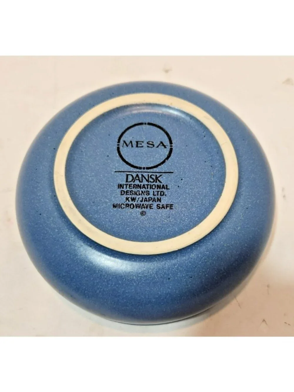 Vtg Dansk Mesa Sky Blue Stoneware Set of 4 Soup Cereal Bowls 5 3/4